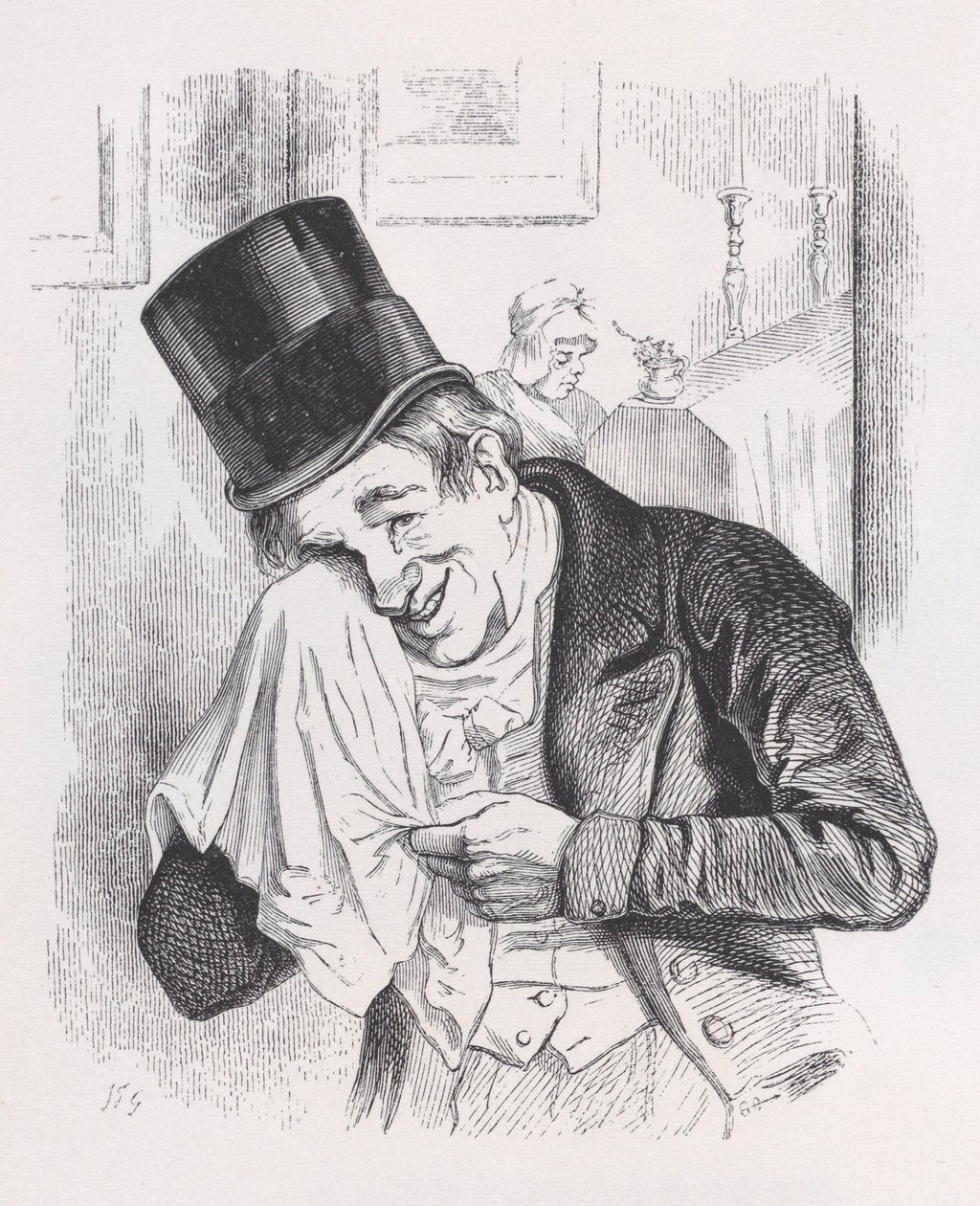 De Profundis z Dzieła wszystkich Berangera, 1836. autorstwa Jean Ignace Isidore Gérard