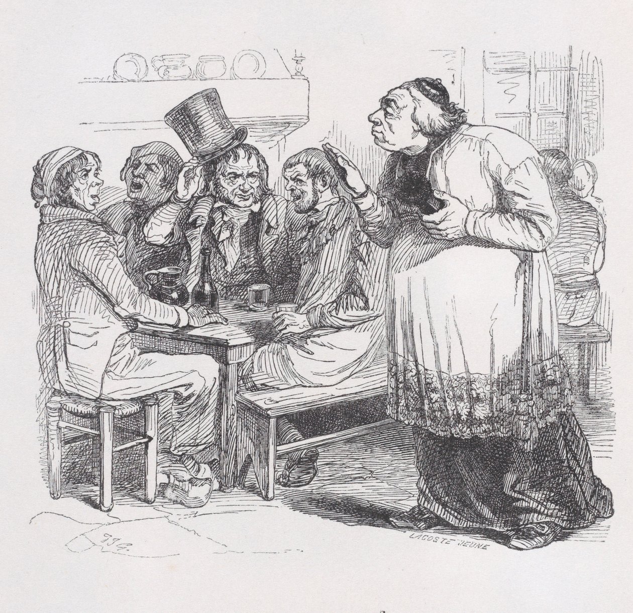Moje lekarstwo z Dzieł wszystkich Bérangera, 1836. autorstwa Jean Ignace Isidore Gérard