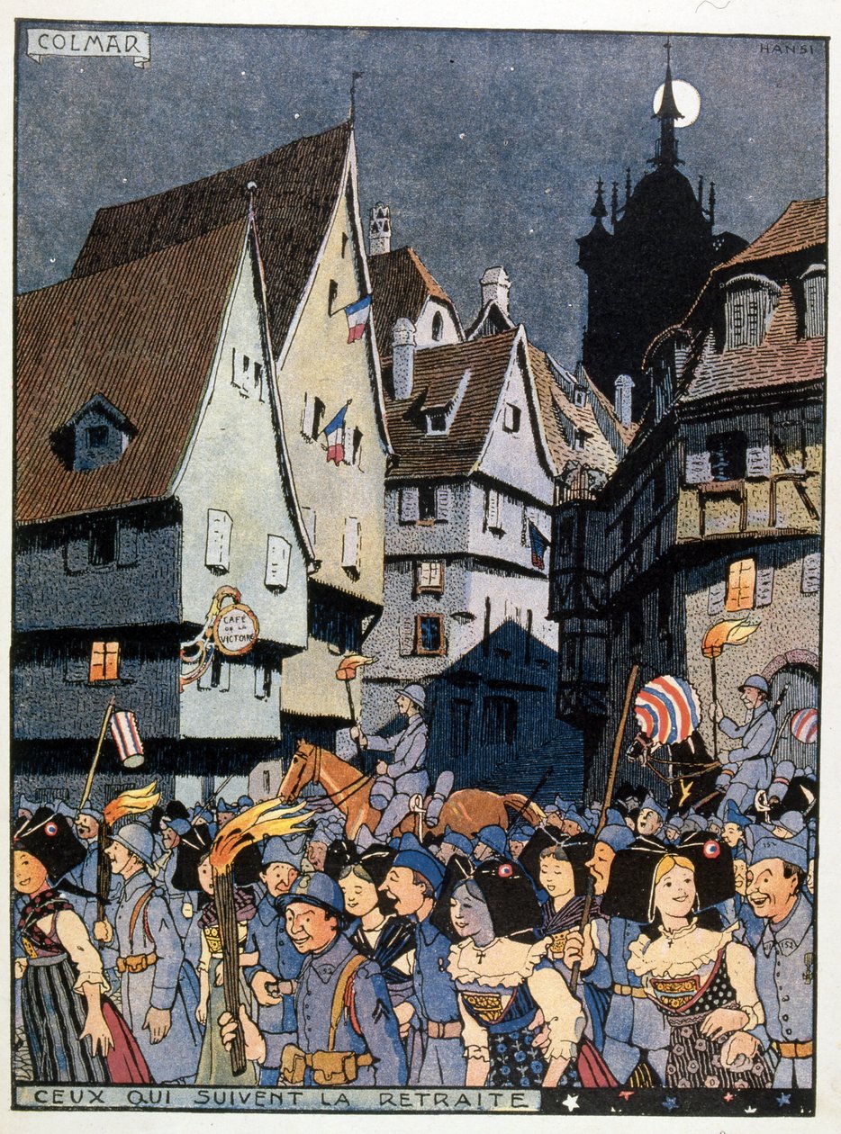 Francuskie obchody powrotu Alzacji do Francji autorstwa Jean Jacques Waltz