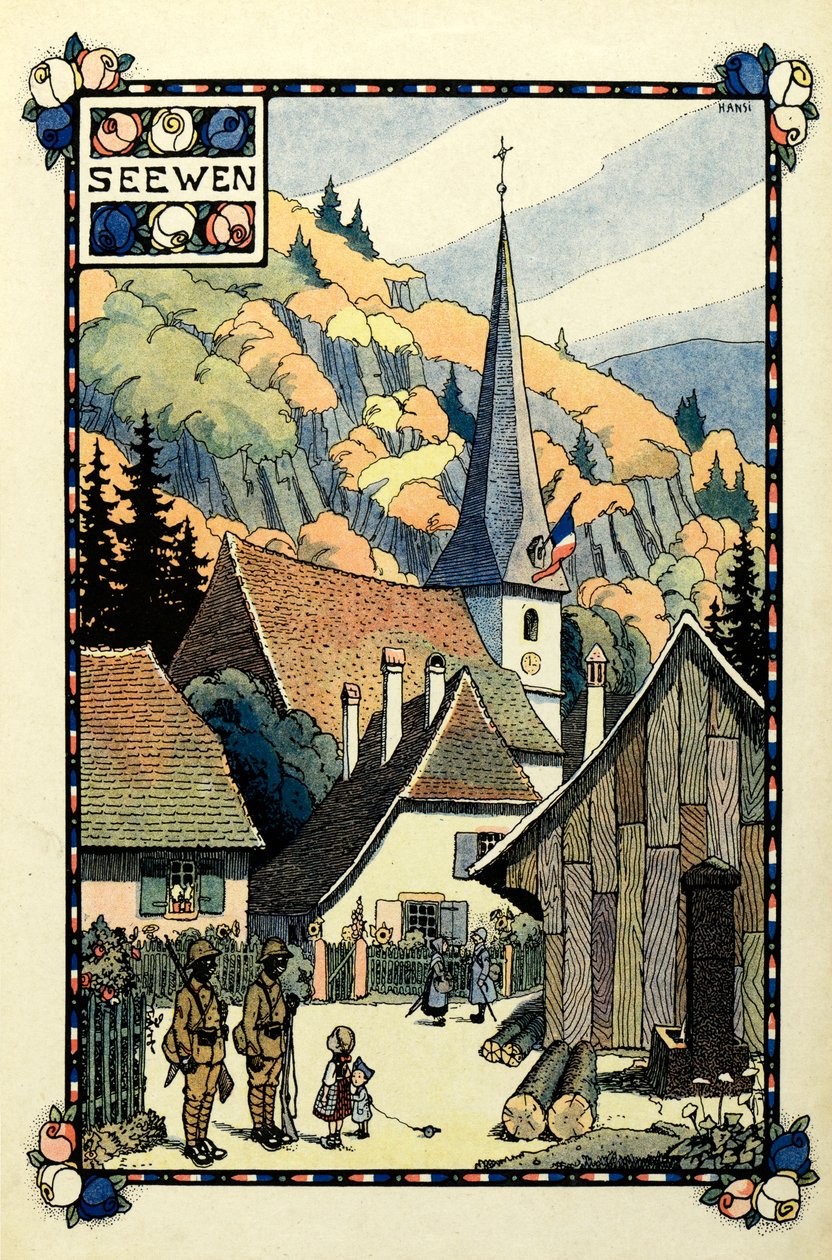 Trójkolorowy raj: Seewen 1918 autorstwa Jean Jacques (1873 1951) Waltz