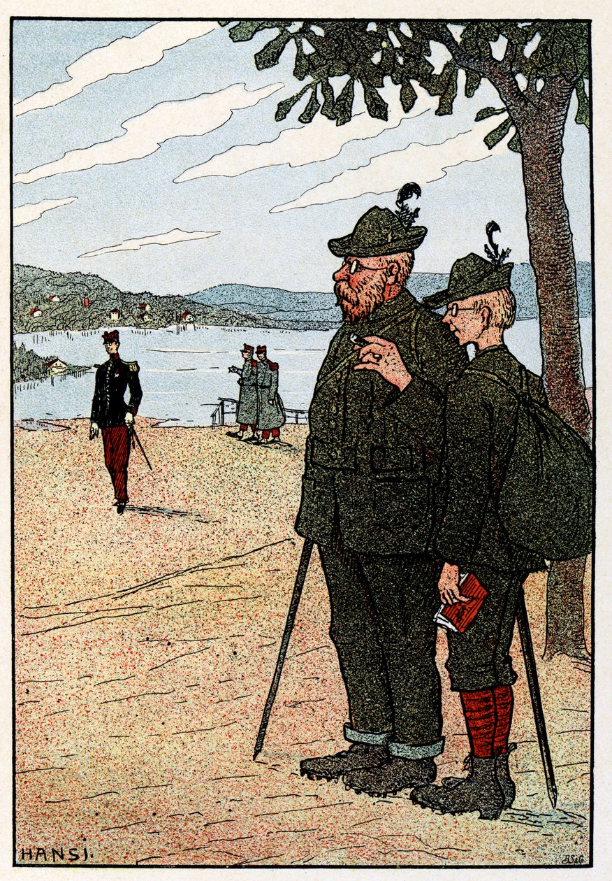 Vosges Bilder (obrazy Wogezów); Gerardmer autorstwa Jean Jacques (1873 1951) Waltz