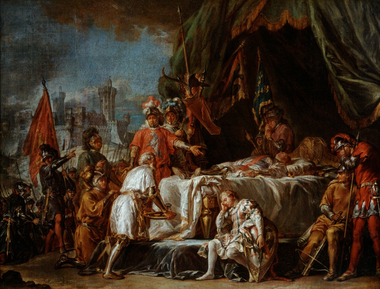 Obrzędy pogrzebowe Bertranda Duguesclina, konstabla Francji, koniec XIX i XX w. autorstwa Jean Jacques Baptiste Brunet