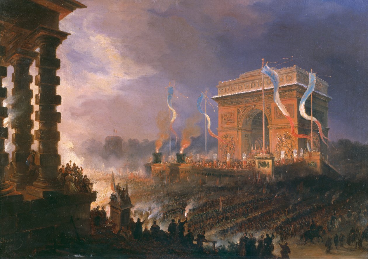Święto Bractwa Łuku Triumfalnego, 24 kwietnia 1848 r. autorstwa Jean Jacques Champin