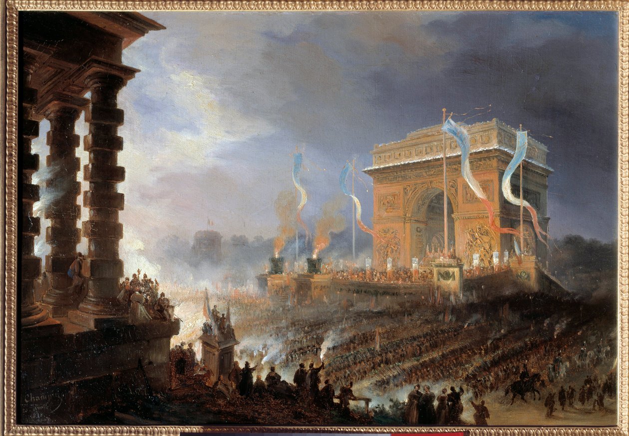 Fete de la fraternite na paradzie Arc de Triomphe de l
