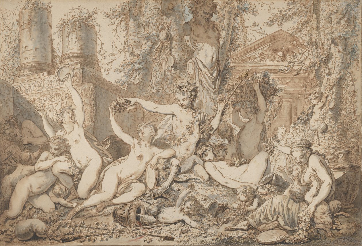Bachnal, K. 1765-66. autorstwa Jean Jacques Francois Le Barbier