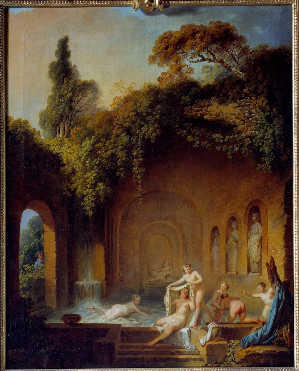 Kąpiel nimf Malarstwo Jean Jacques Francois Barbier l