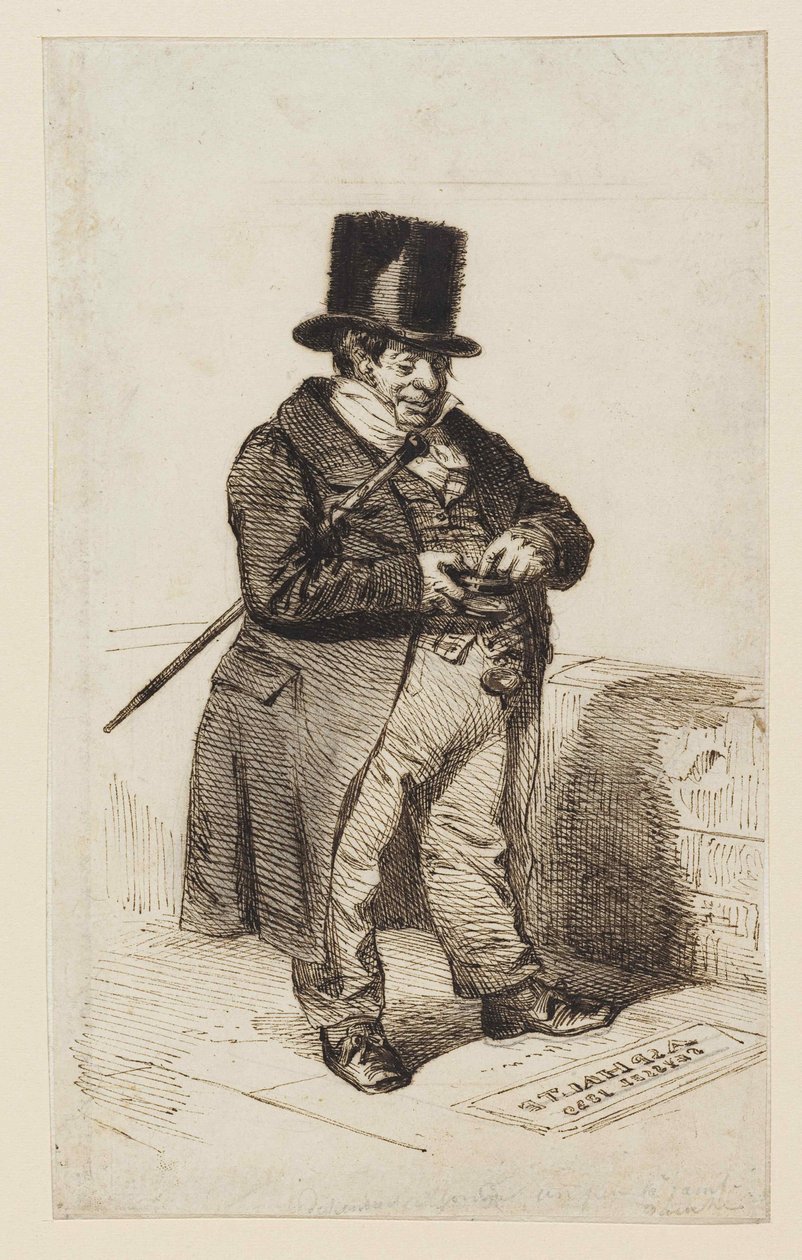 Typ Rentiera, 1840. autorstwa Jean Jacques Grandville