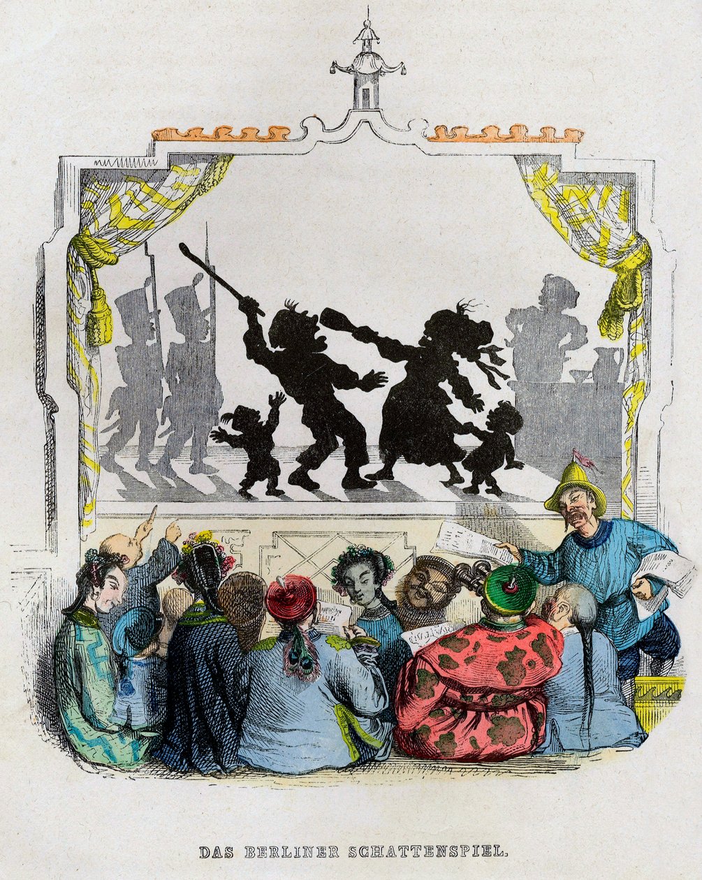 Berlin Shadowplay, lata 40. XIX wieku. autorstwa Jean Jacques Grandville