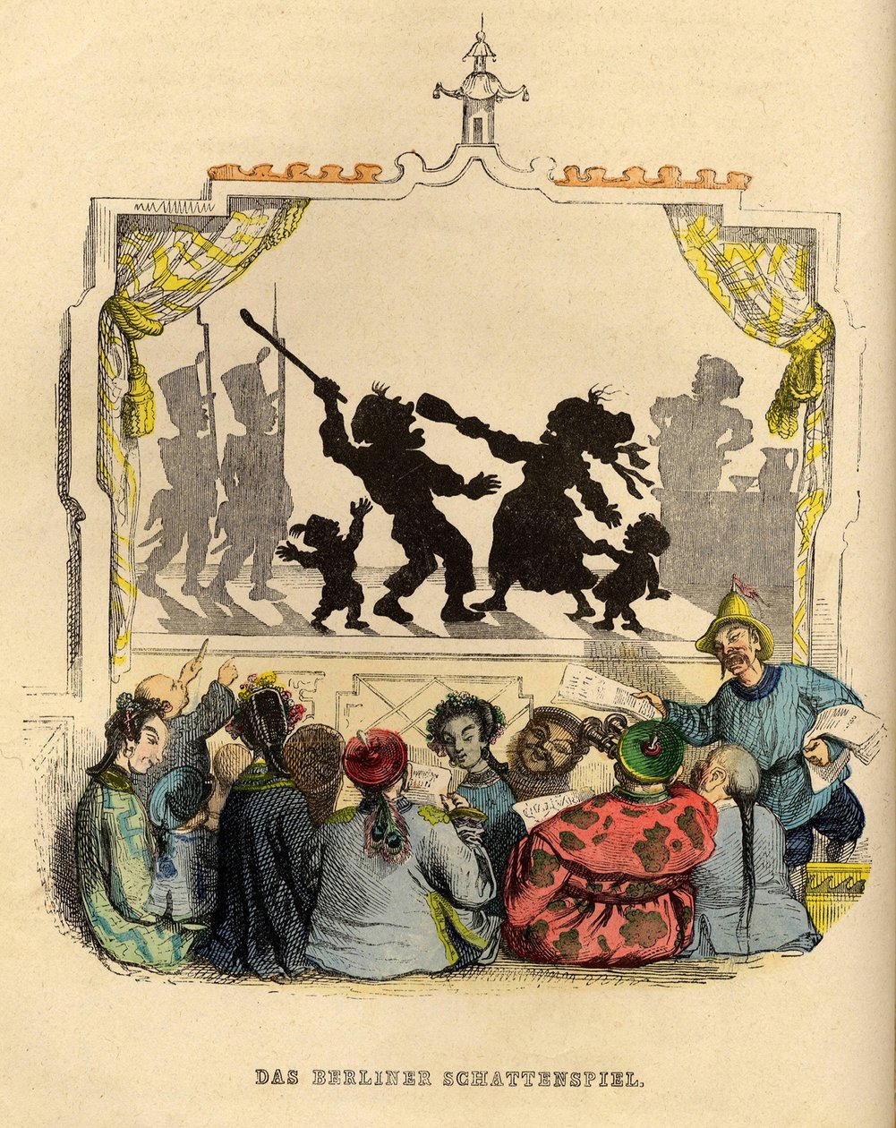Berlin Shadowplay, lata 40. XIX wieku autorstwa Jean Jacques Grandville