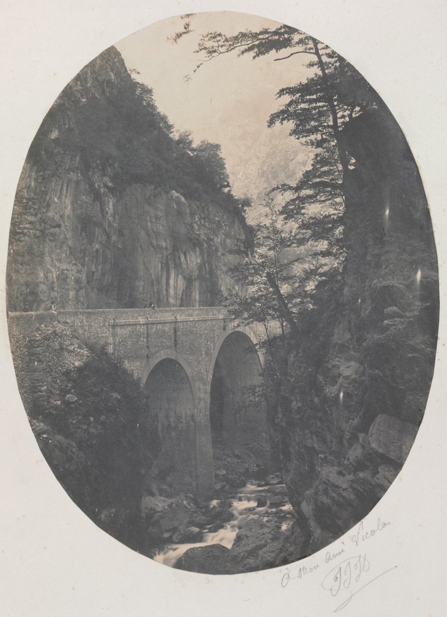 Wąwóz w Eaux Chaudes, Pireneje autorstwa Jean Jacques Heilmann