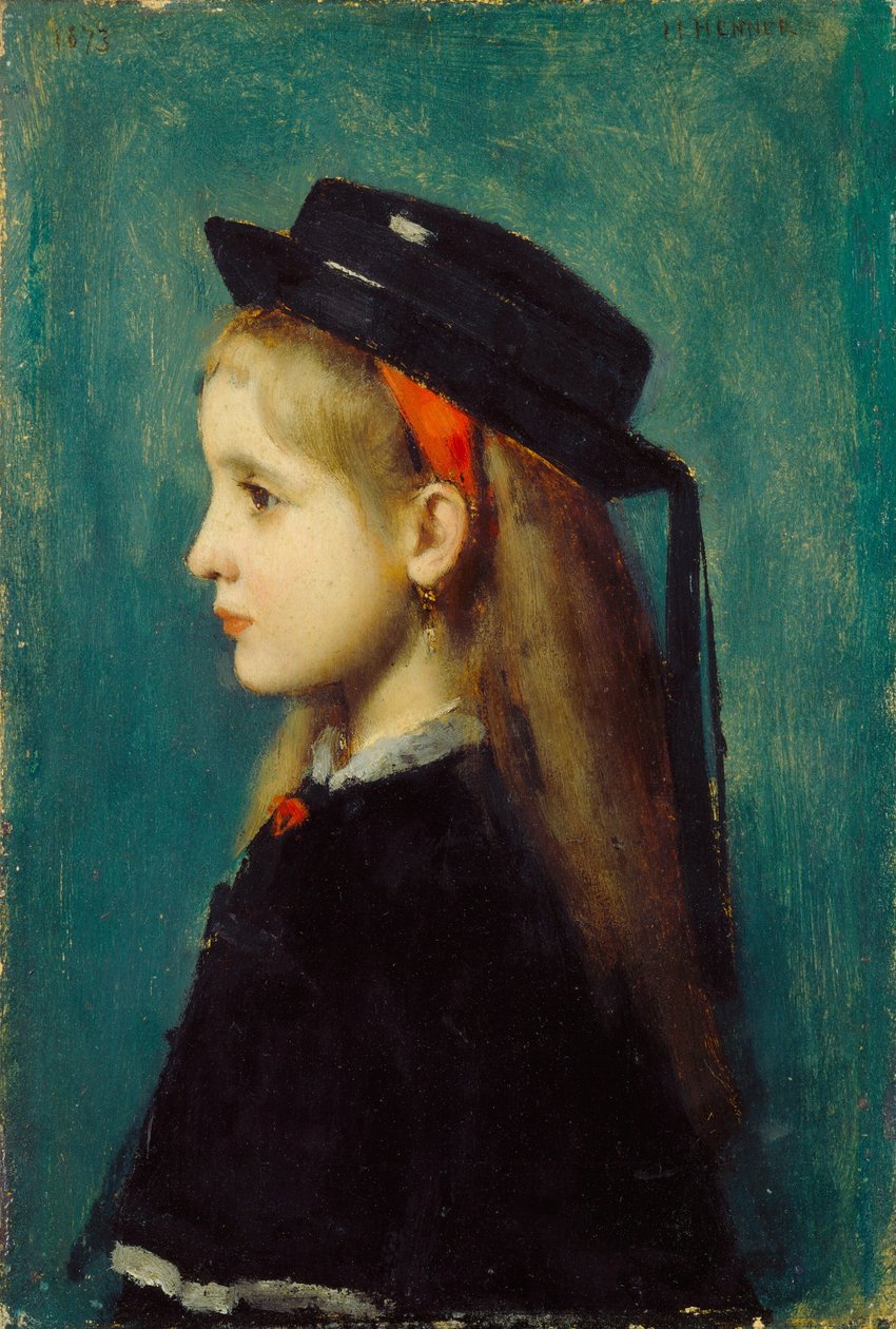 alzacka dziewczyna autorstwa Jean Jacques Henner