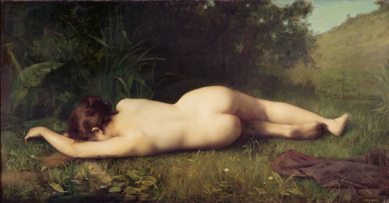 Byblis zamienia się w źródło autorstwa Jean Jacques Henner