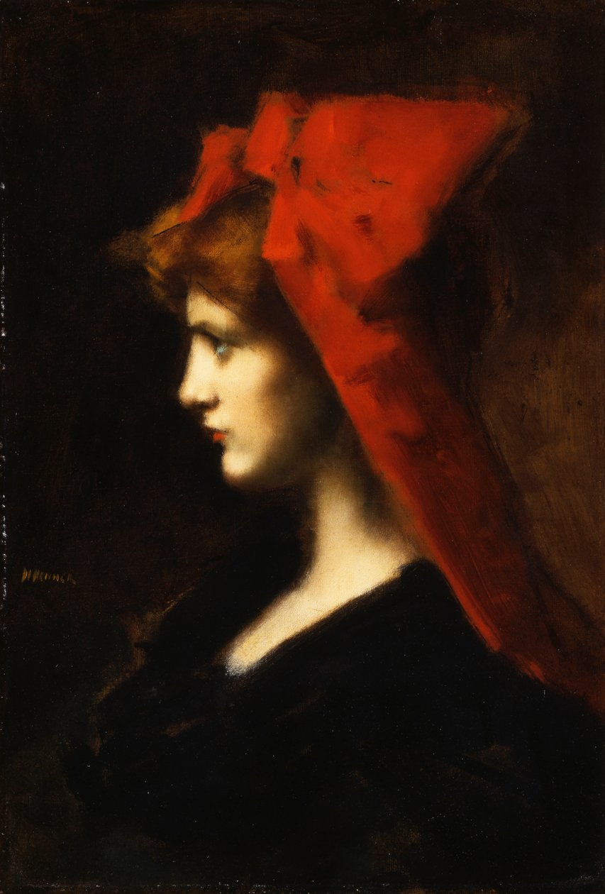 Czerwony Kapelusz, autorstwa Jean Jacques Henner