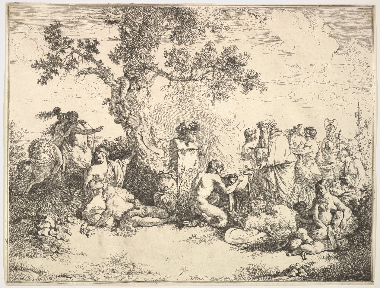 Ofiara dla Pana, 1762-63. autorstwa Jean Jacques Lagrenee