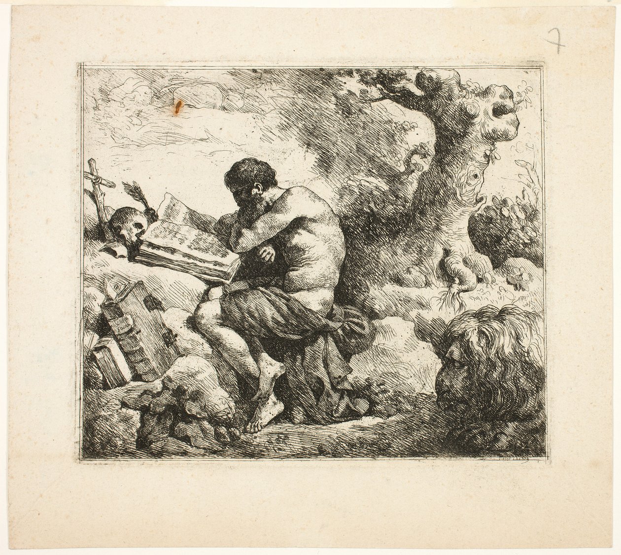 Saint Jerome autorstwa Jean Jacques Lagrenee