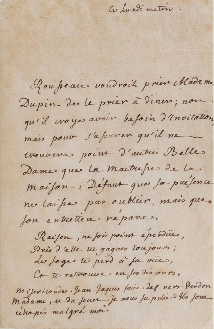 Korespondencja między Jeanem-Jacques
