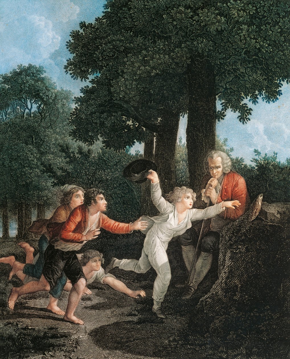 Emilio wygrywa wyścig, dla ilustracji lub edukacji Emilio (Emile ou de l