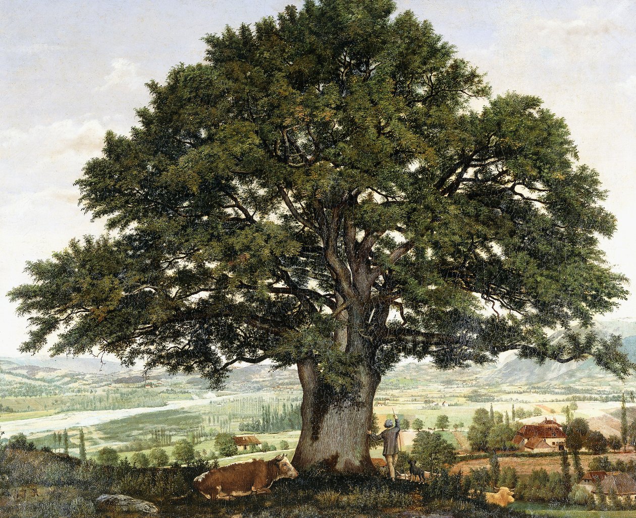 Równina Annecy-Chene Weteran Alp, autorstwa Jean Jacques Rousseau