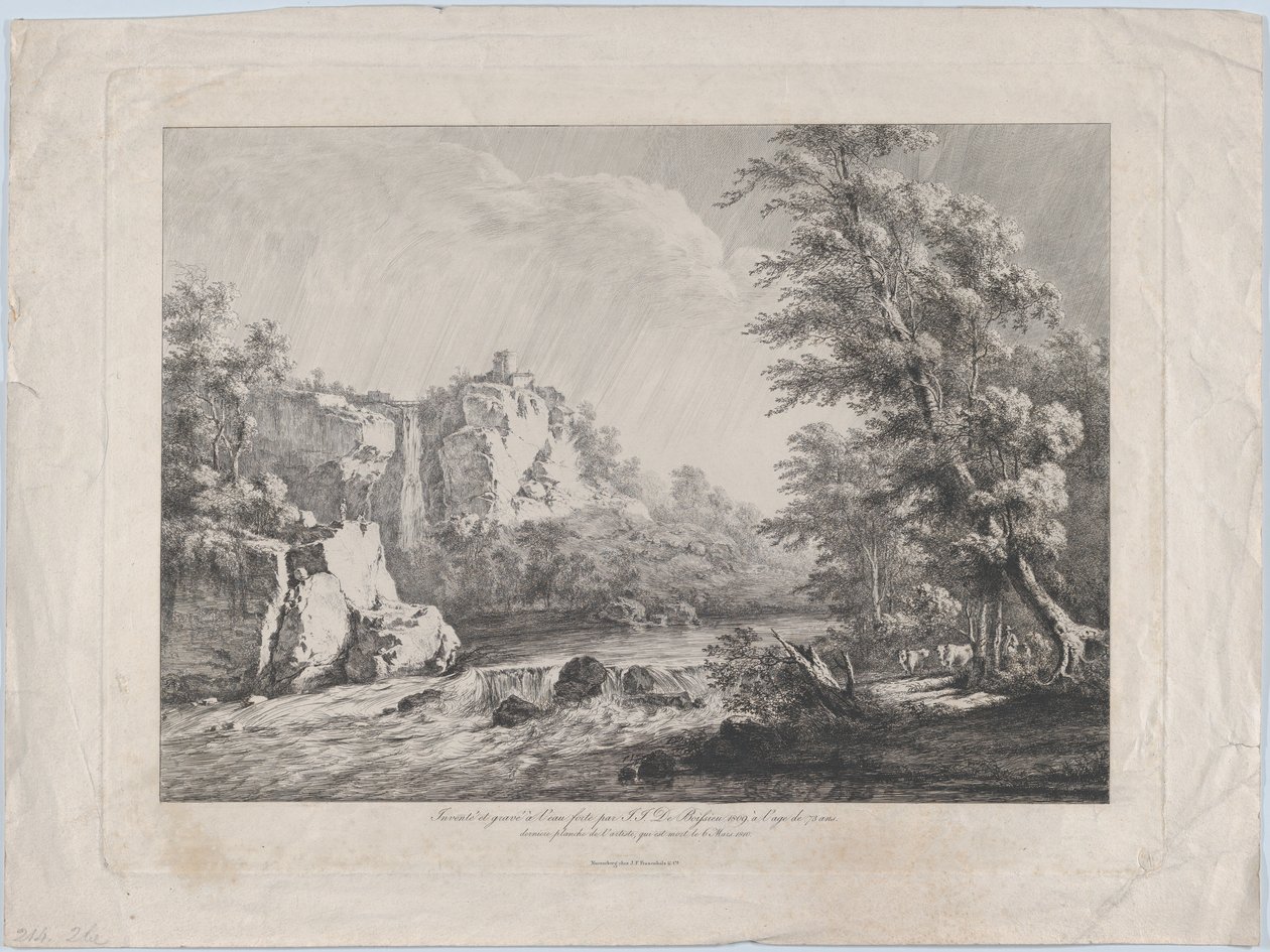 Brzoza wyrwana przez burzę, 1809. autorstwa Jean Jacques de Boissieu