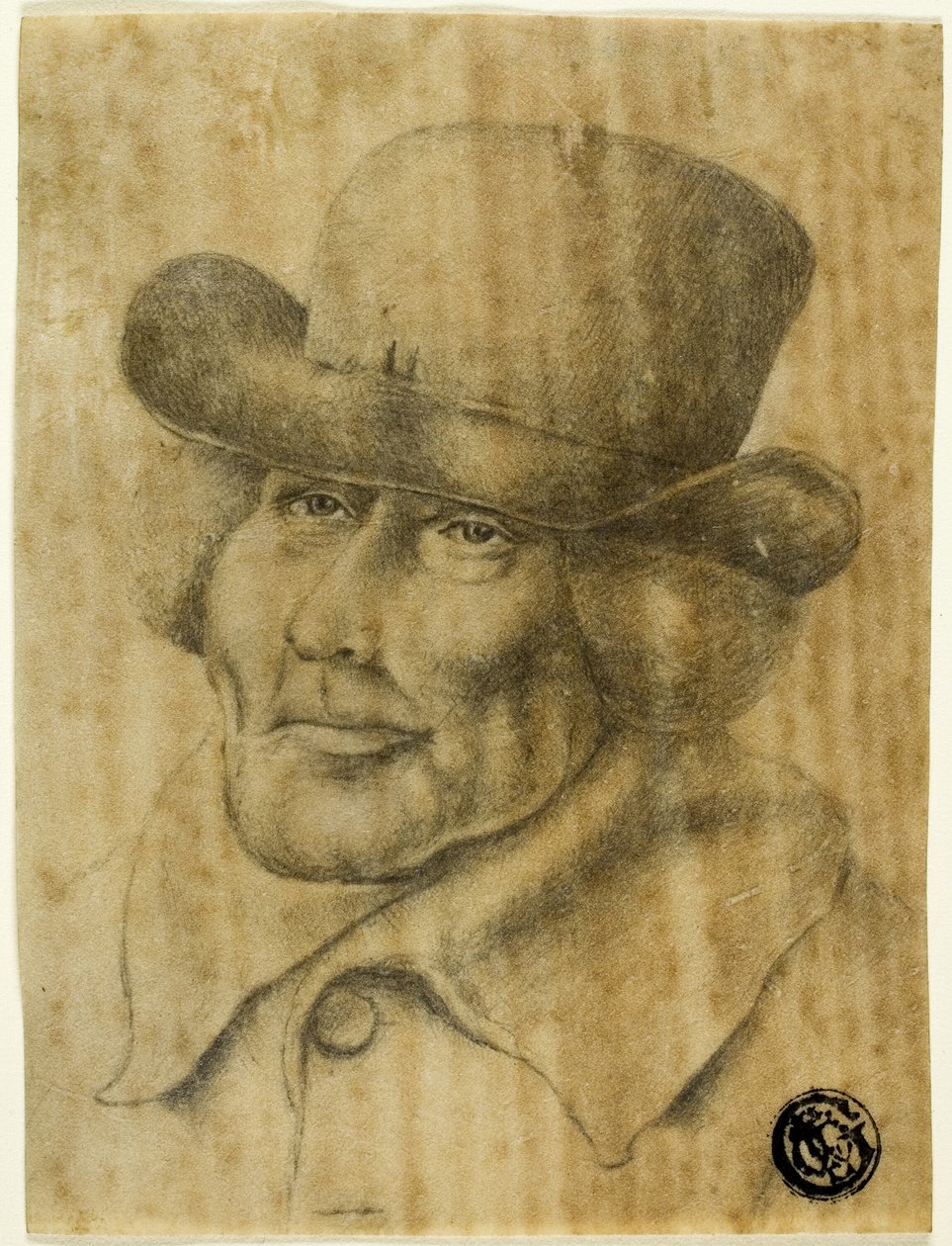 Portret popiersia starca w kapeluszu i płaszczu autorstwa Jean Jacques de Boissieu