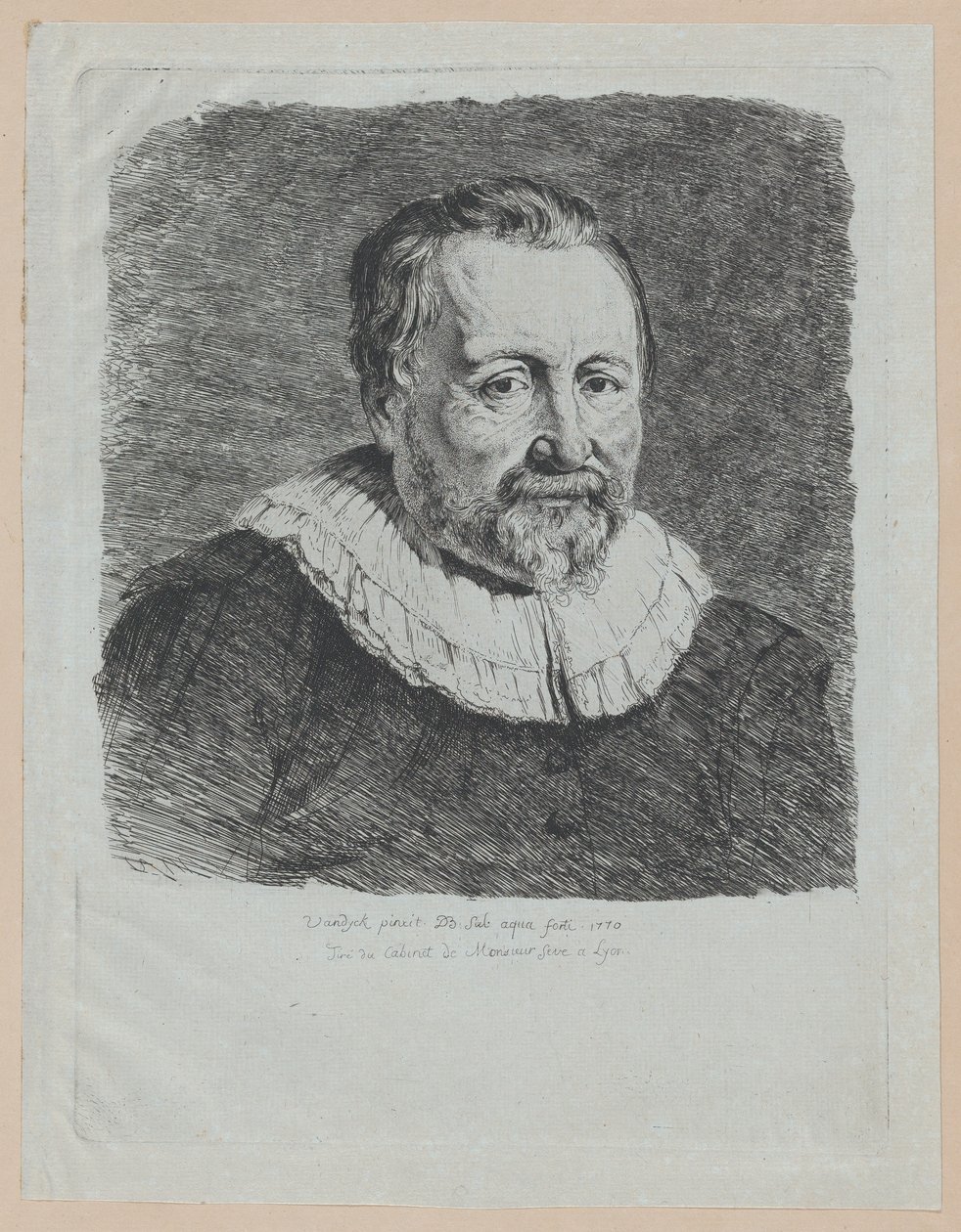 Portret według Van Dycka, 1770. autorstwa Jean Jacques de Boissieu