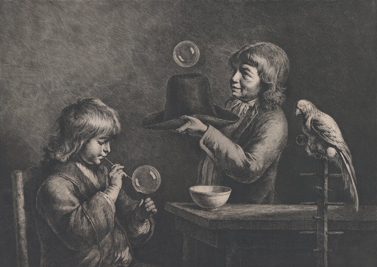 Bańki mydlane, 1799. autorstwa Jean Jacques de Boissieu