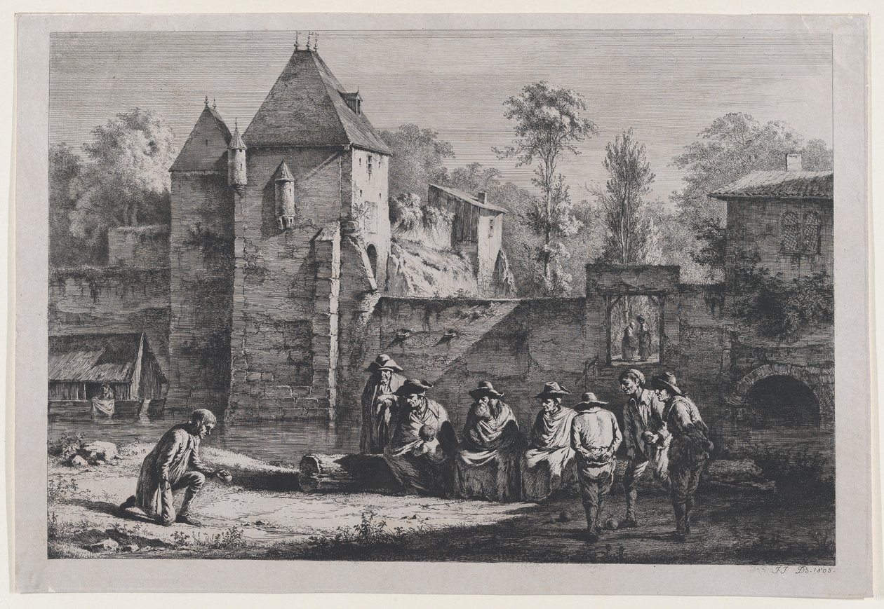 Stara Brama Vaise, Lyon, 1803 r. autorstwa Jean Jacques de Boissieu