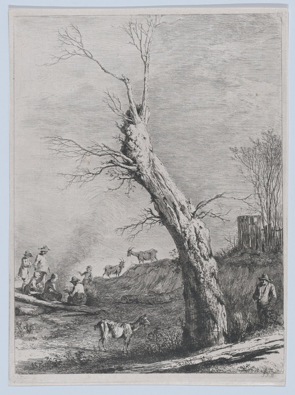 Zima, po rysunku wykonanym w Saint-Chamond, 1795. autorstwa Jean Jacques de Boissieu