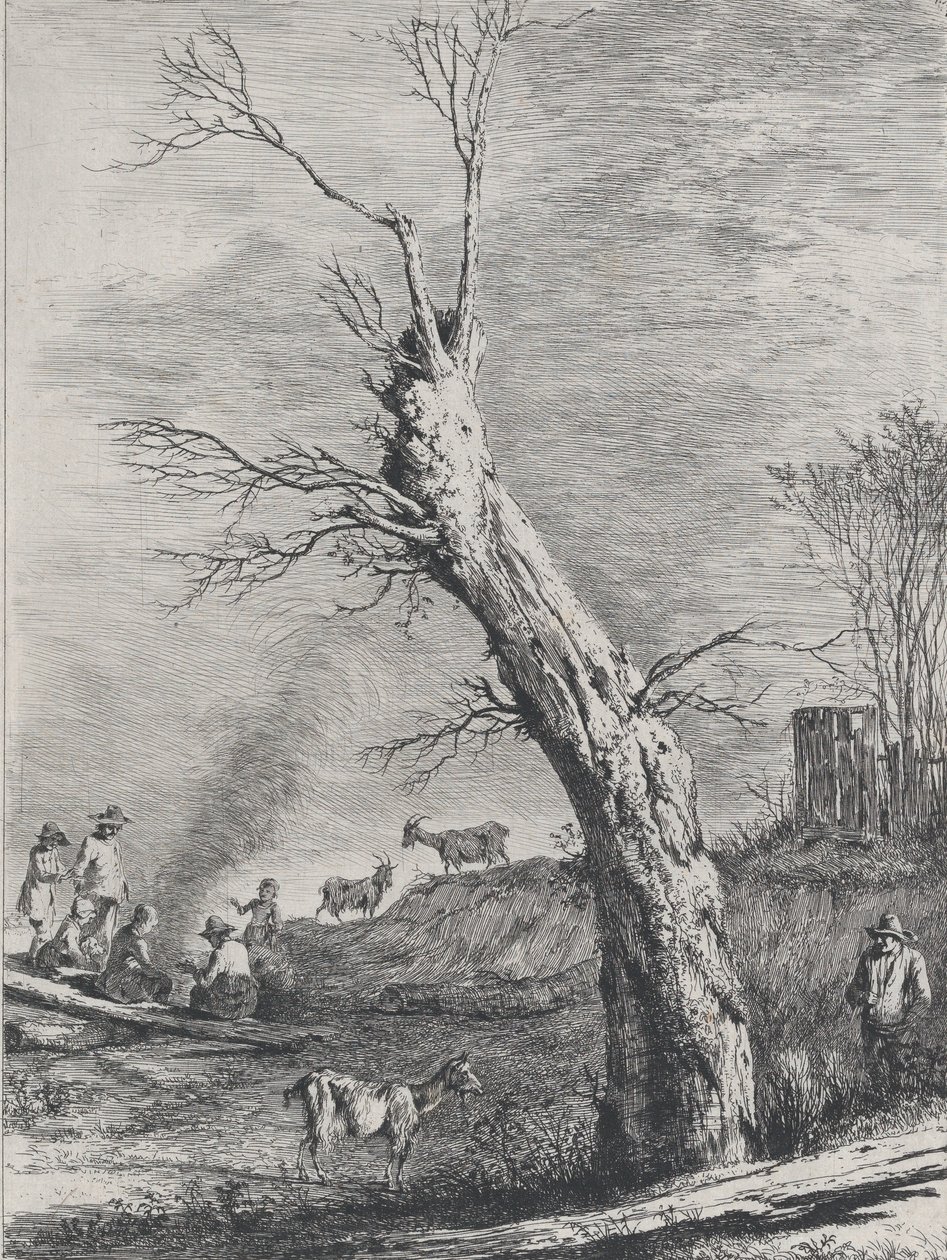 Zima, po rysunku wykonanym w Saint-Chamond, 1795. autorstwa Jean Jacques de Boissieu