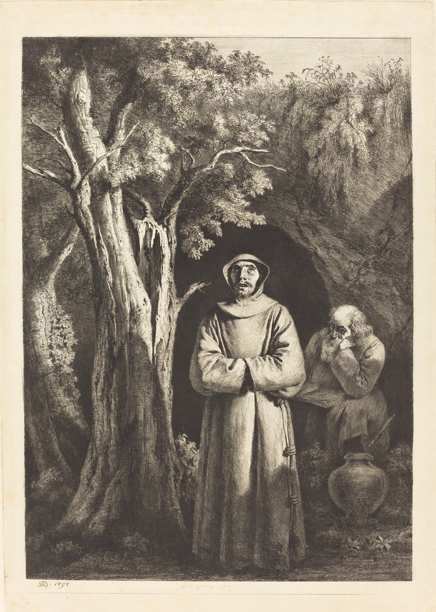 Mnisi Pustyni autorstwa Jean Jacques de Boissieu after Francisco