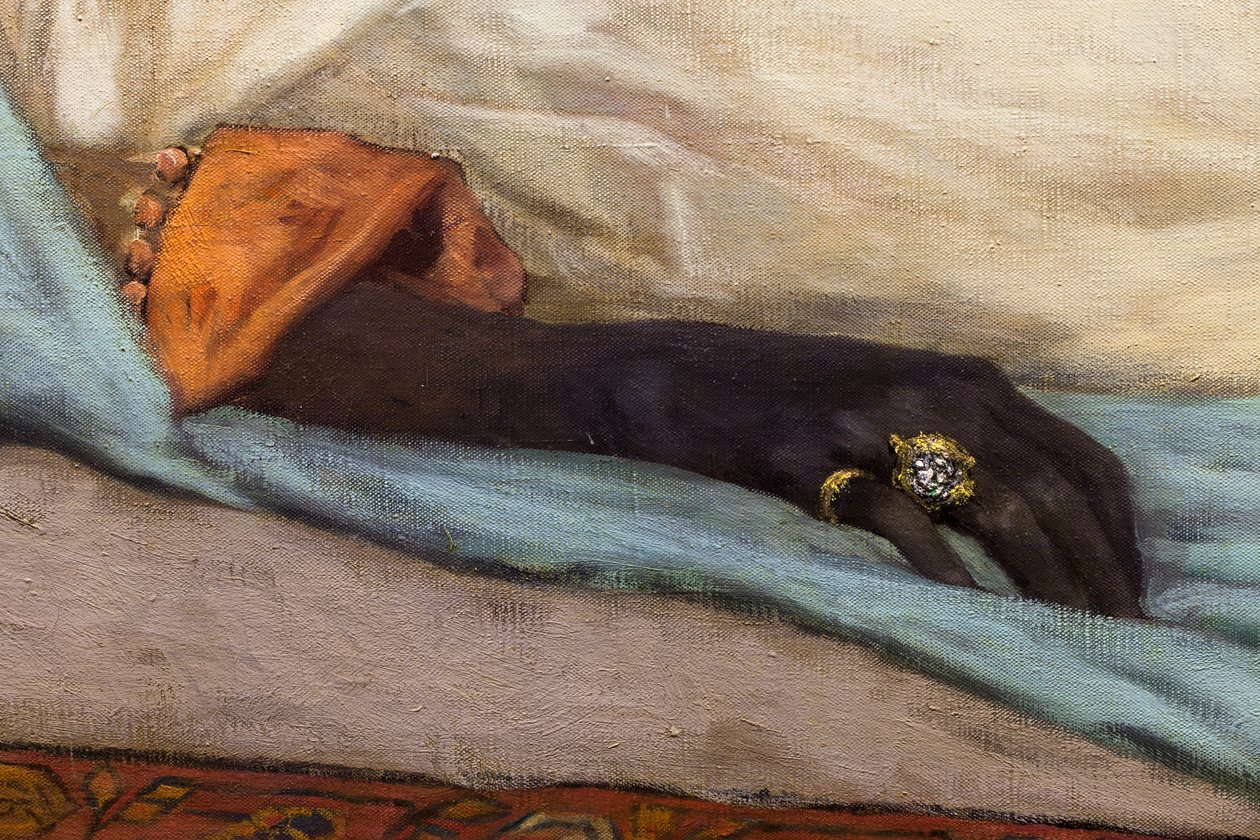 Le jour des funerailles - Scena z Maroka (detal) autorstwa Jean Joseph Benjamin Constant