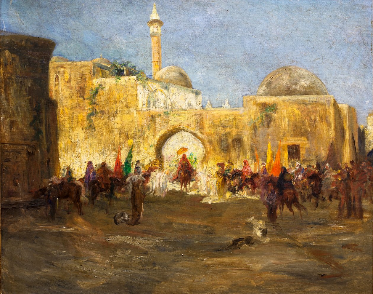 Opuszczenie meczetu autorstwa Jean Joseph Benjamin Constant