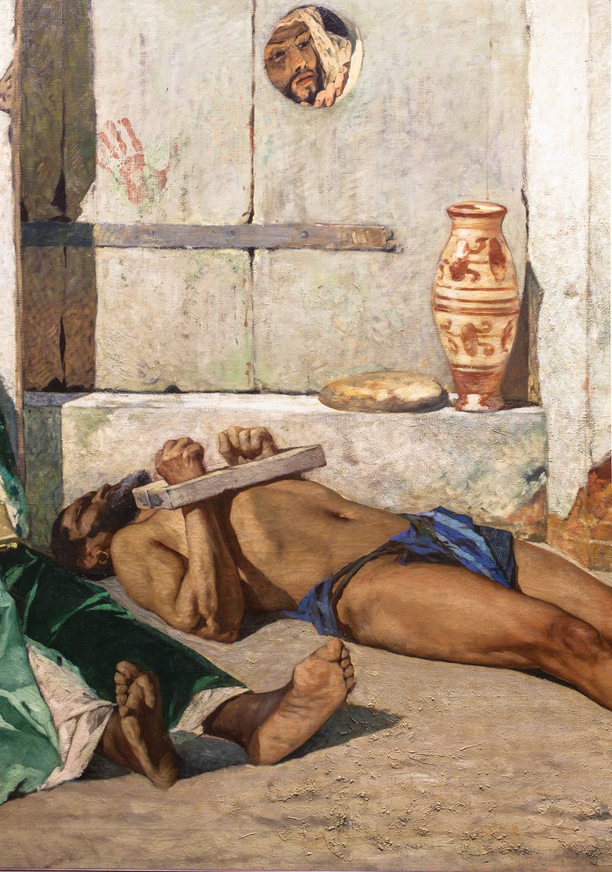 Marokańscy więźniowie (szczegół) autorstwa Jean Joseph Benjamin Constant