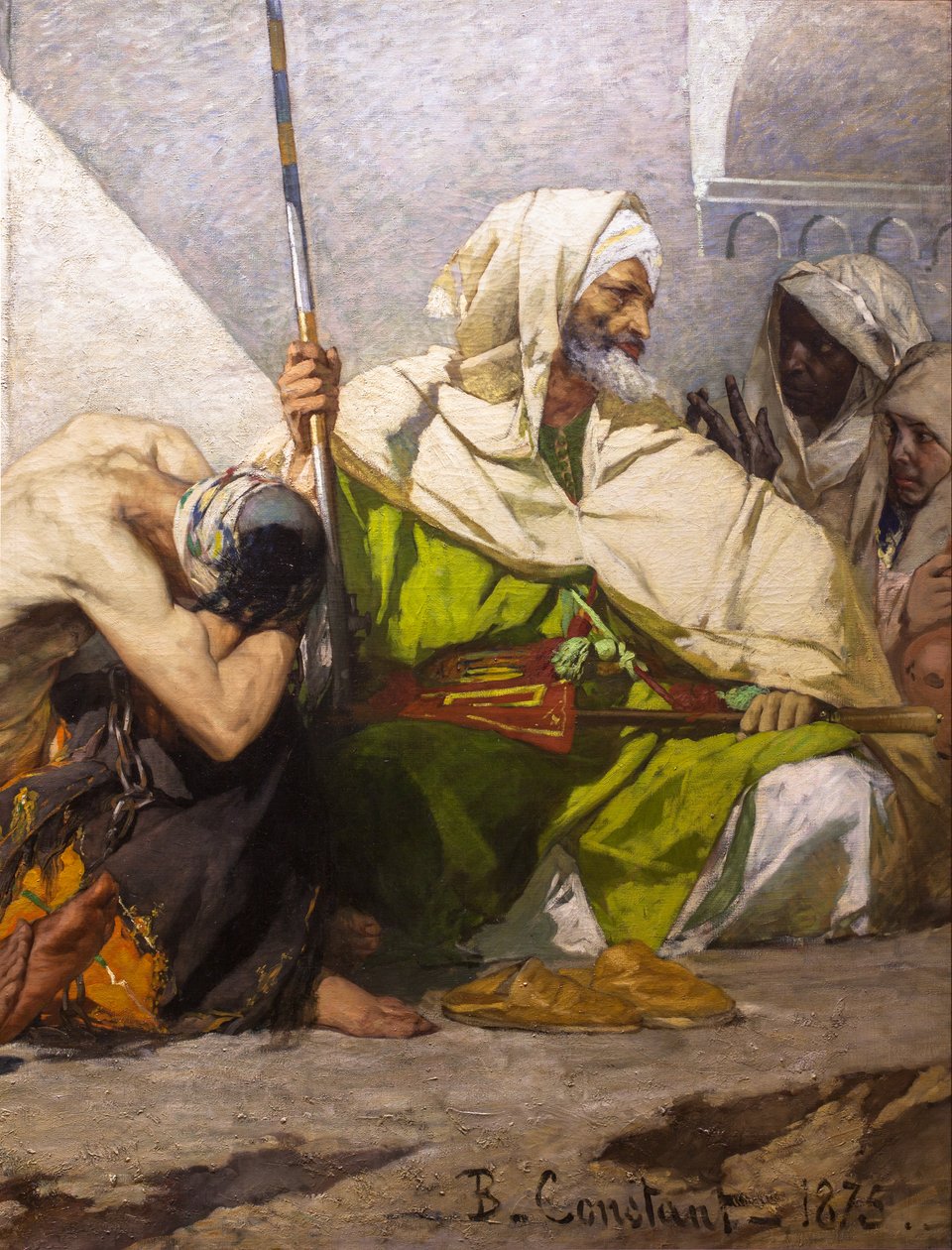 Marokańscy więźniowie (szczegół) autorstwa Jean Joseph Benjamin Constant