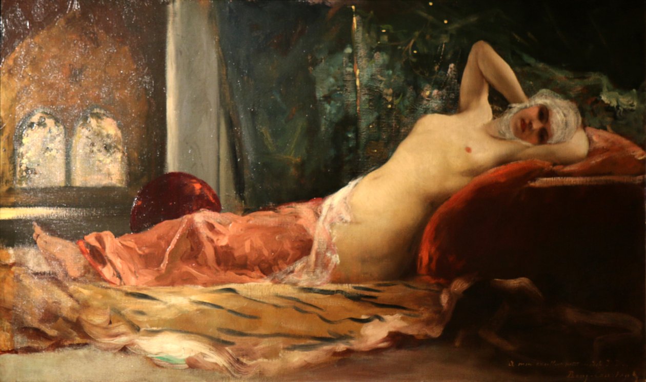 Odalisque. autorstwa Jean Joseph Benjamin Constant