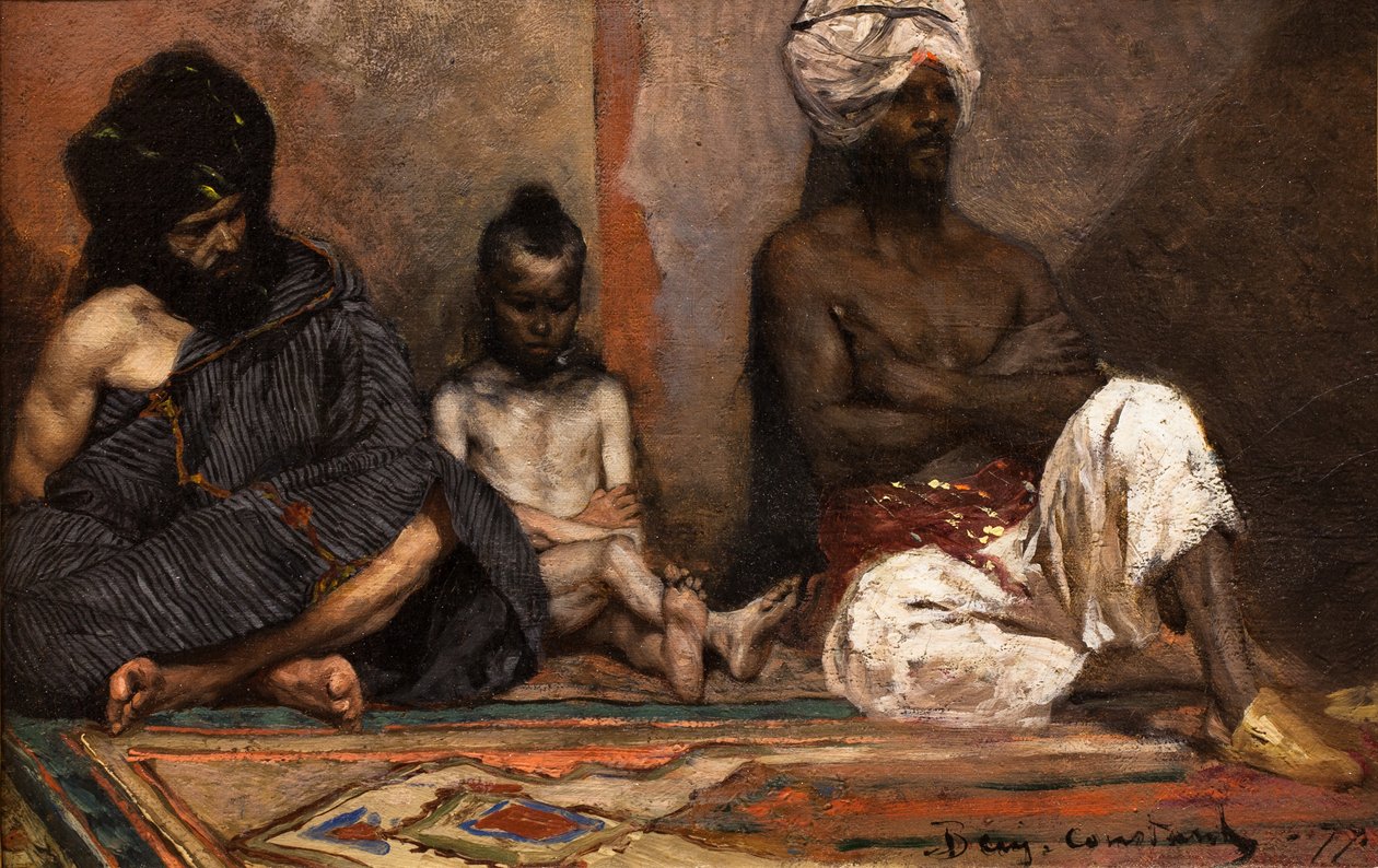 Siedzący Arabowie autorstwa Jean Joseph Benjamin Constant