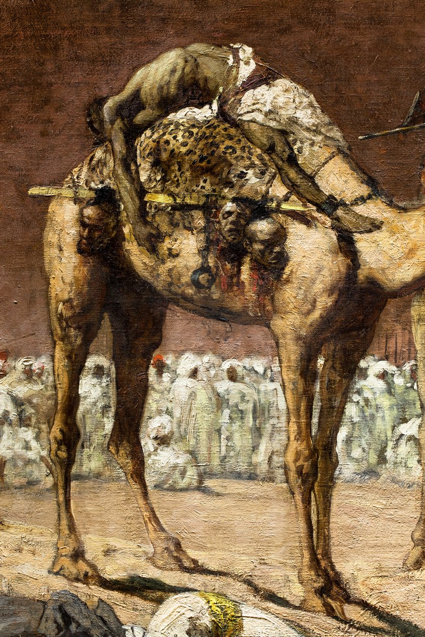 Ostatni buntownicy, marokańska scena historyczna (detal) autorstwa Jean Joseph Benjamin Constant