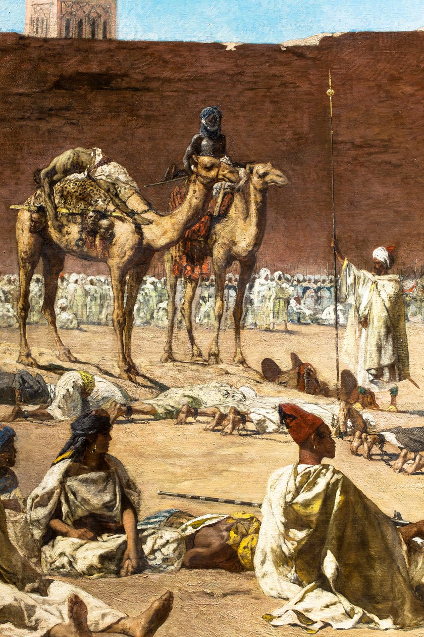 Ostatni buntownicy, marokańska scena historyczna autorstwa Jean Joseph Benjamin Constant