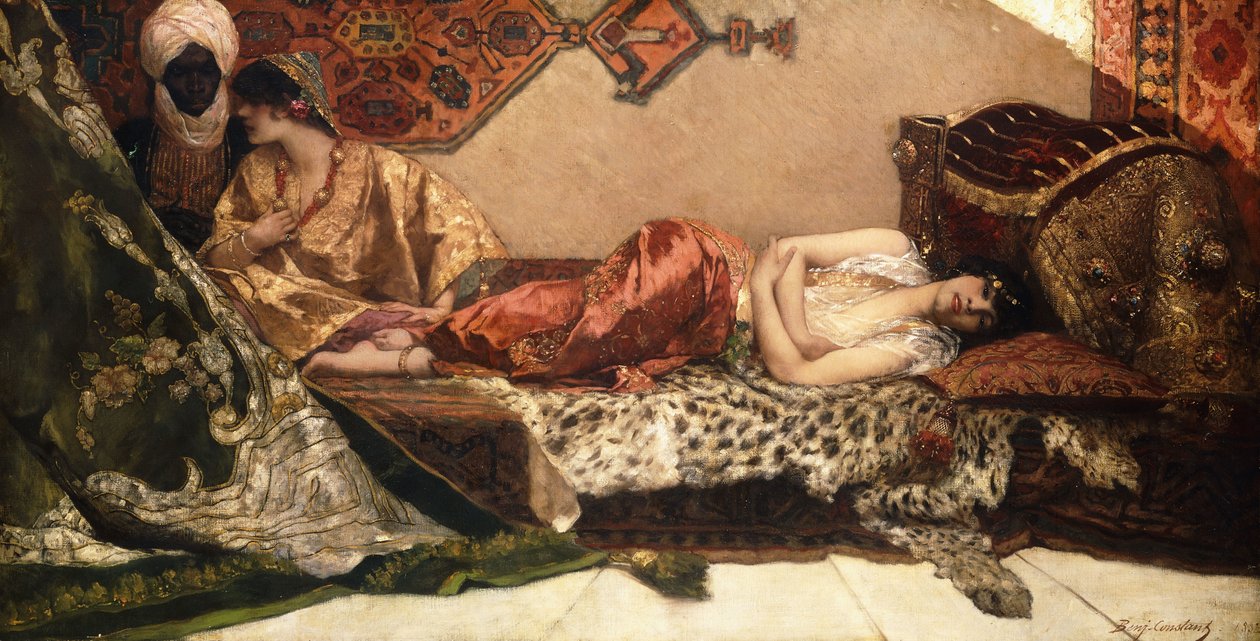 Odaliska, 1882 autorstwa Jean Joseph Benjamin Constant