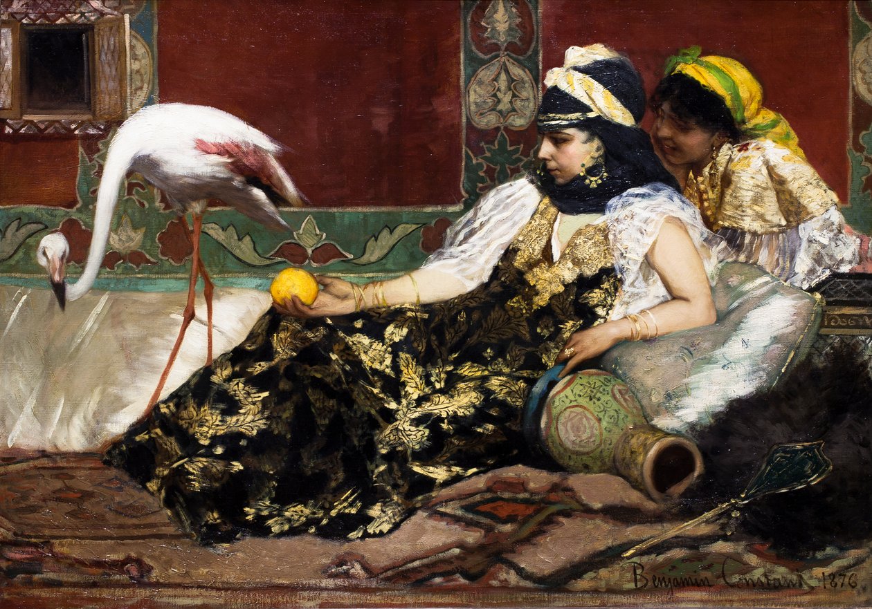 Różowy flaming autorstwa Jean Joseph Benjamin Constant