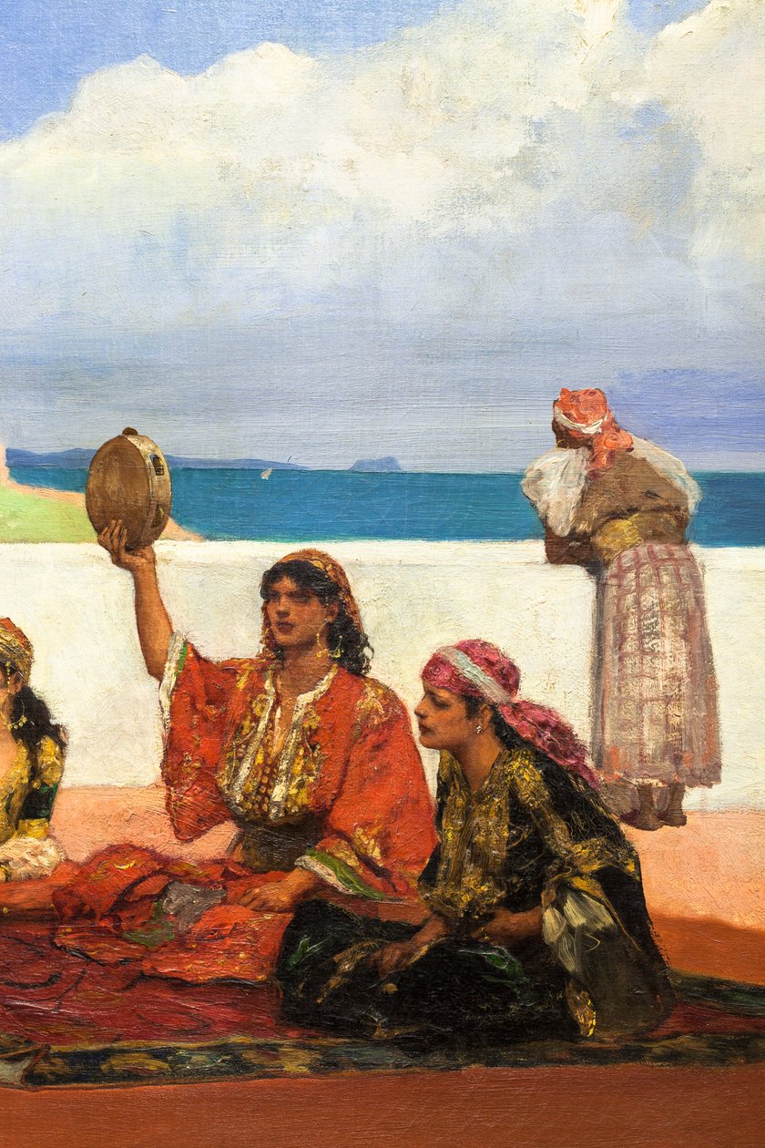 Taniec szalików (detal), ok. 1880 (olej na płótnie) autorstwa Jean Joseph Benjamin Constant