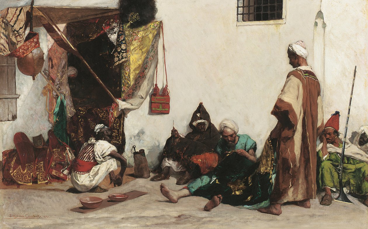 Sklep krawiecki, 1878 autorstwa Jean Joseph Benjamin Constant