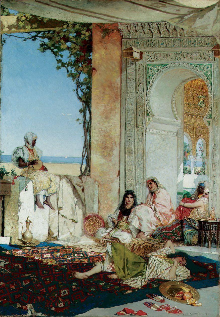 Kobiety z haremu w Maroku, 1875 r. autorstwa Jean Joseph Benjamin Constant