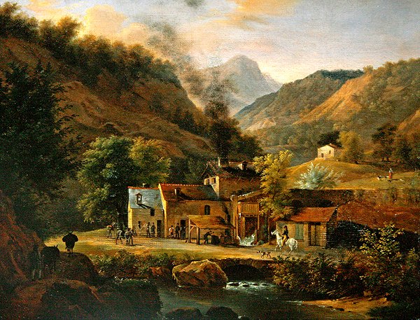 Pejzaż Delfinów, ok. 1820 (olej na płótnie) autorstwa Jean Joseph Xavier Bidauld
