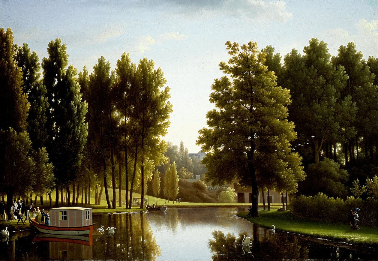 Francuski: Le parc à Mortefontaine Park w Mortefontaine autorstwa Jean Joseph Xavier Bidauld
