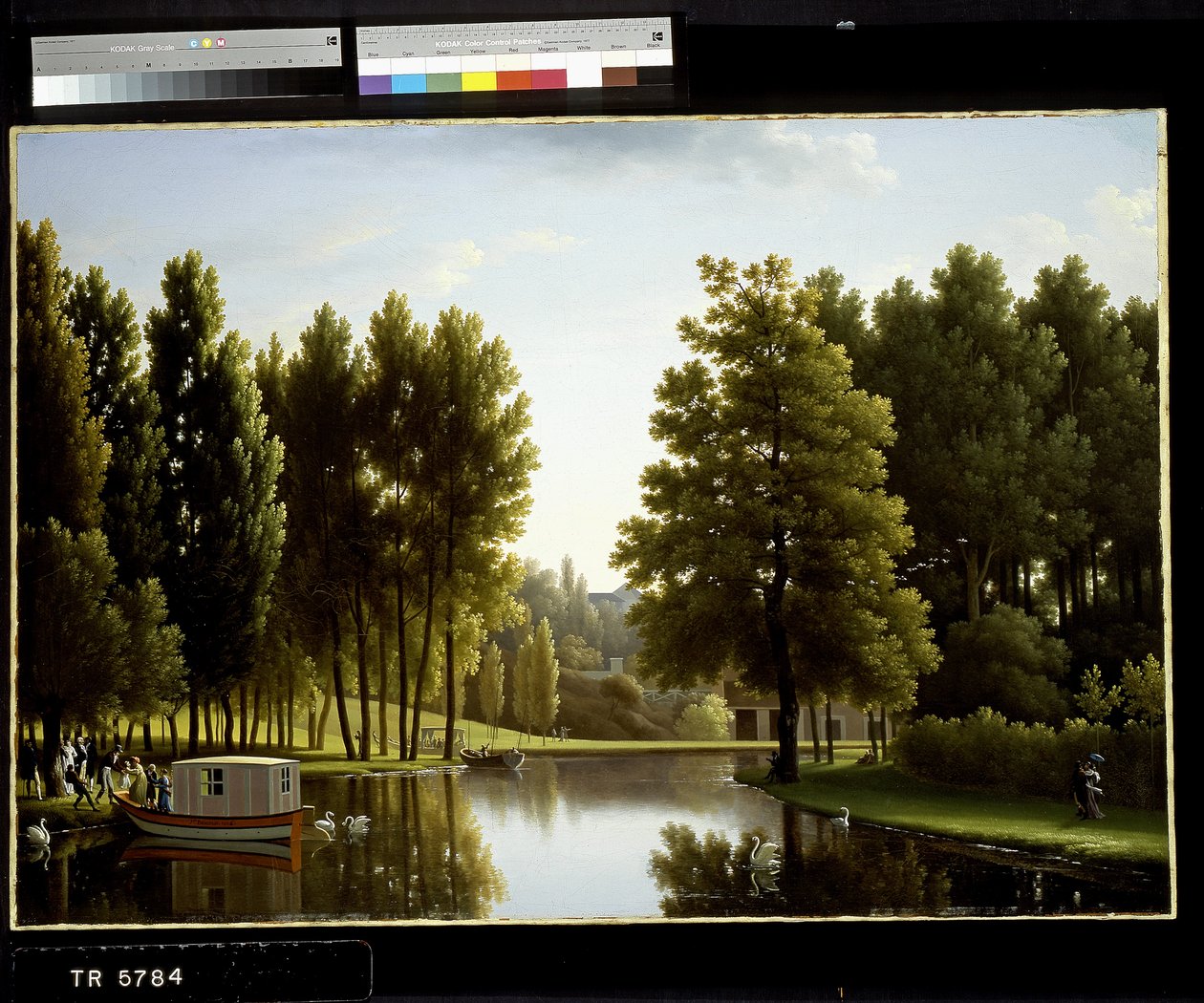 Park w Mortefontaine (olej na płótnie) autorstwa Jean Joseph Xavier Bidauld