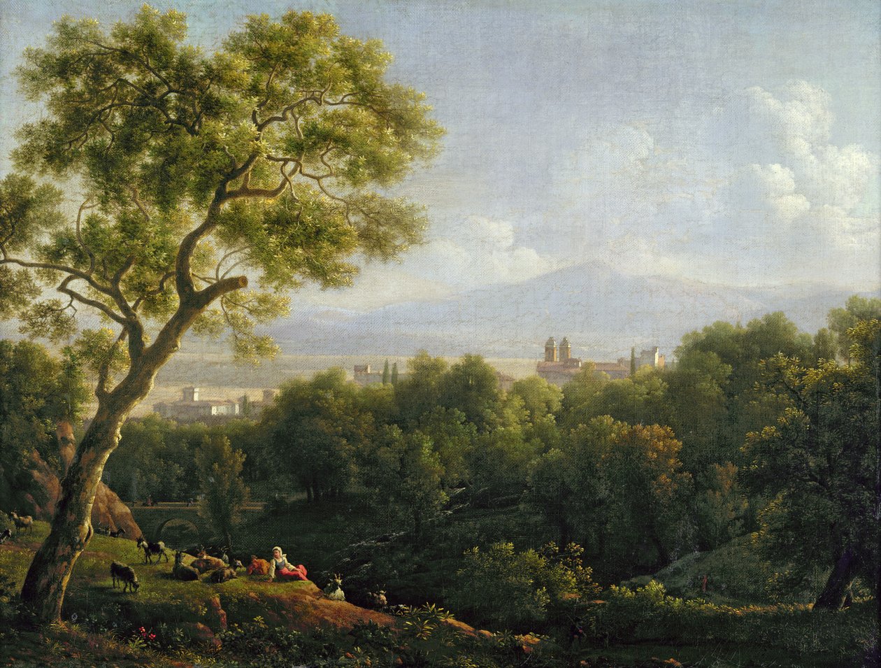 Widok Frascati (olej na płótnie) autorstwa Jean Joseph Xavier Bidauld