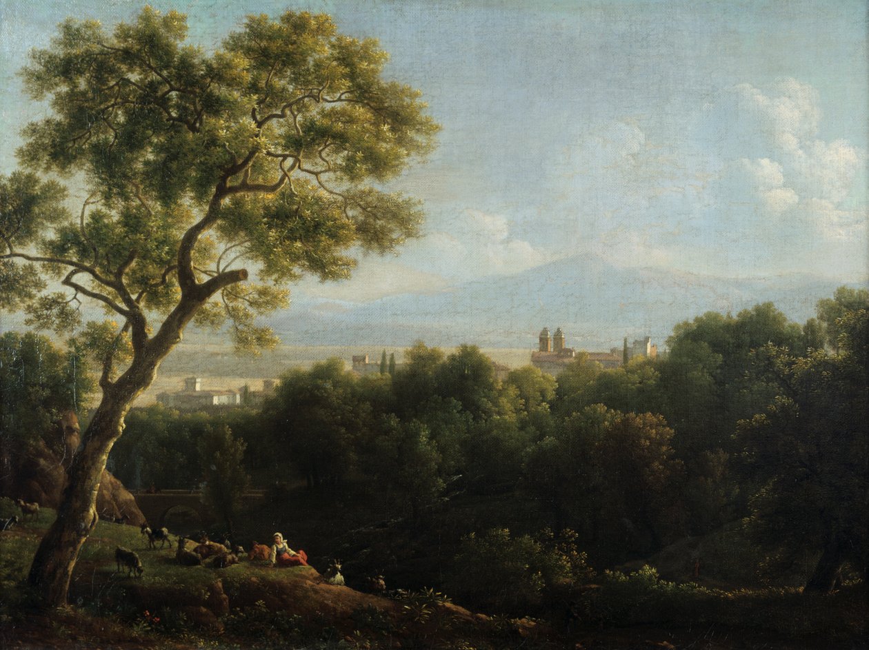 Widok Frascati, 1820 autorstwa Jean Joseph Xavier Bidauld