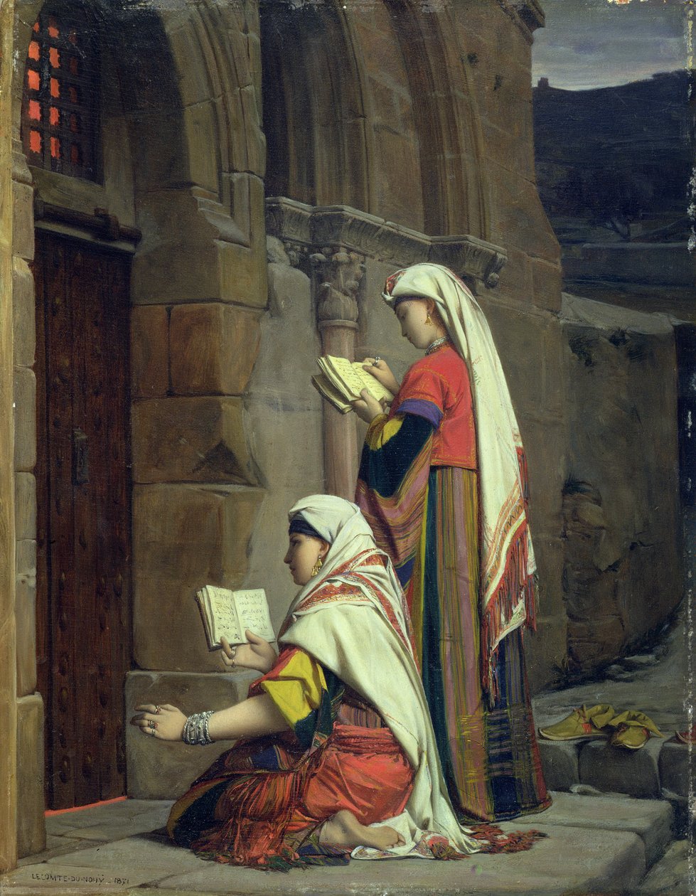 Chrześcijanki przy Grobie Dziewicy, 1871 autorstwa Jean Jules Antoine Lecomte du Nouy
