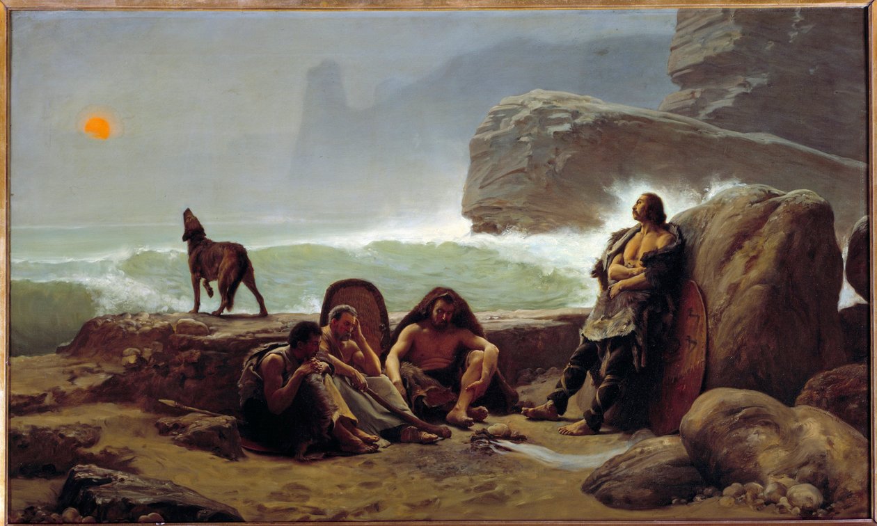 Galijscy strażnicy szans. Obraz Jean Jules Antoine Lecomte Du Nouy (1842-1923) autorstwa Jean Jules Antoine Lecomte du Nouy